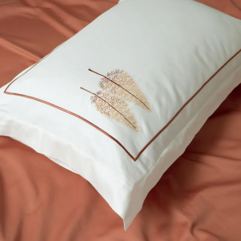 Комплект постільної білизни С Satin Elit "Ondine brick" - 4