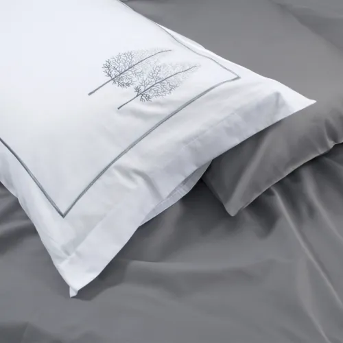 Комплект постельного белья С Satin Elit "Ondine gray"