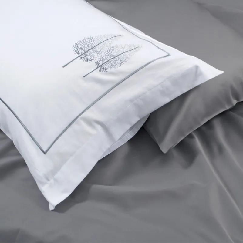 Комплект постельного белья С Satin Elit "Ondine gray"
