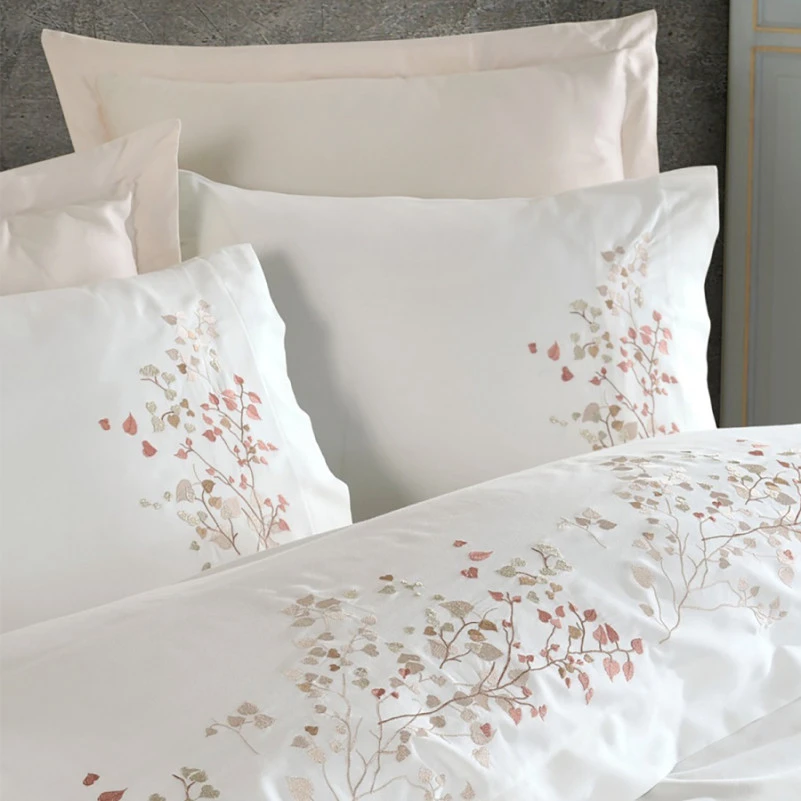 Комплект постільної білизни С Satin Elit "Petals creamy" - 2