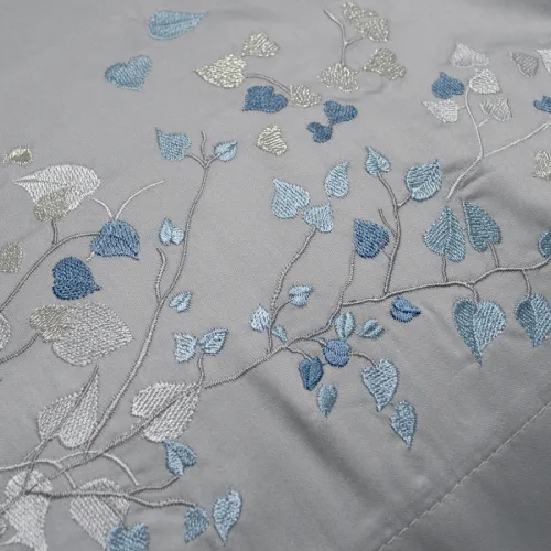 Комплект постільної білизни С Satin Elit "Petals gray" - 4