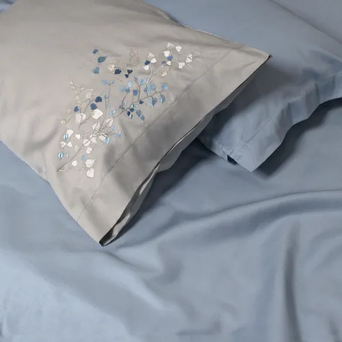 Комплект постільної білизни С Satin Elit "Petals gray"