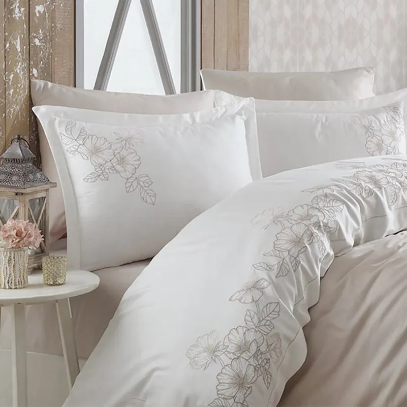 Комплект постельного белья С Satin Elit "Romantic beige" - 1