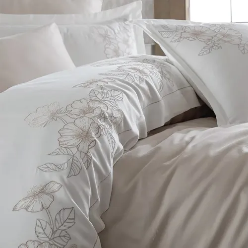 Комплект постельного белья С Satin Elit "Romantic beige" - 3