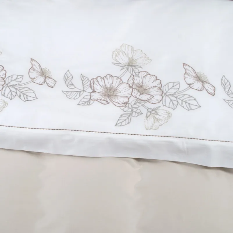 Комплект постельного белья С Satin Elit "Romantic beige" - 3