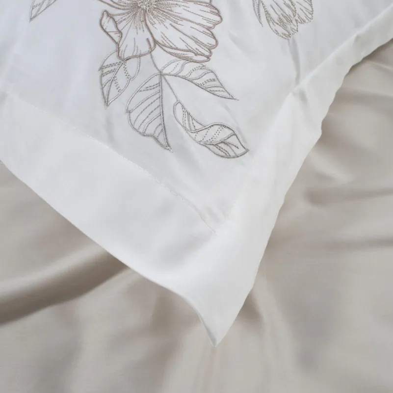 Комплект постельного белья С Satin Elit "Romantic beige" - 5