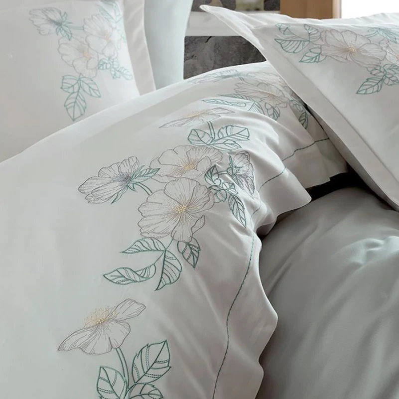 Комплект постільної білизни С Satin Elit "Romantic gray" - 2