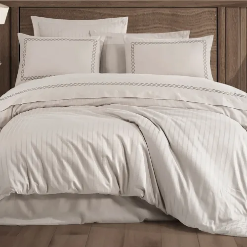 Комплект постільної білизни С Satin Elit "Serenity beige" - 2