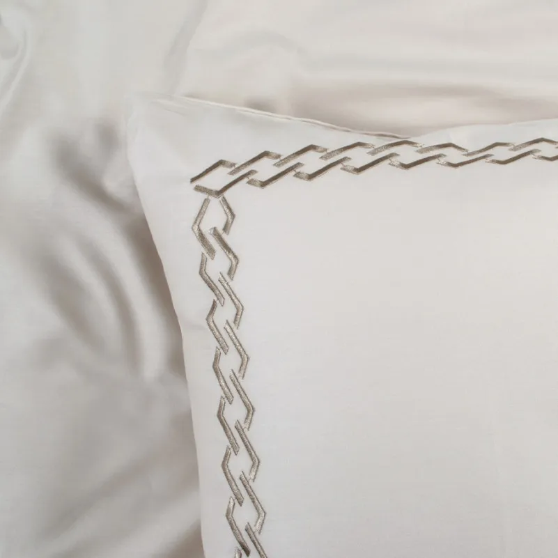 Комплект постільної білизни С Satin Elit "Serenity beige" - 4