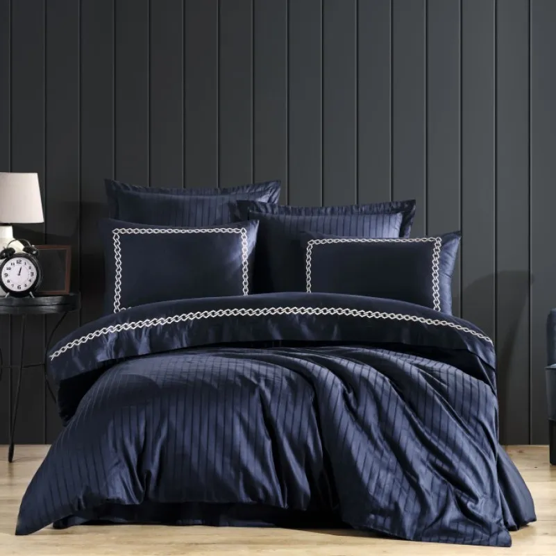 Комплект постільної білизни С Satin Elit "Serenity blue" - 1