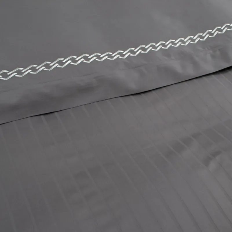 Комплект постільної білизни С Satin Elit "Serenity gray" - 5