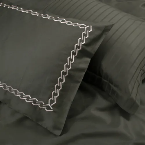 Комплект постельного белья С Satin Elit "Serenity khaki" - 4