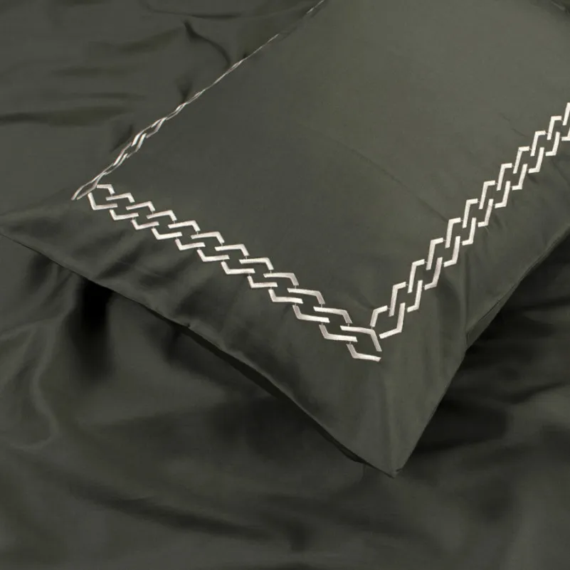 Комплект постельного белья С Satin Elit "Serenity khaki" - 6