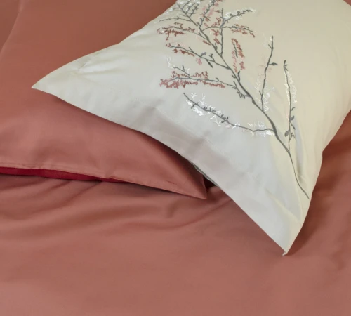 Комплект постільної білизни С Satin Elit "Stems beige"