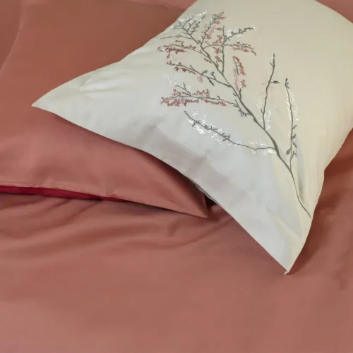 Комплект постільної білизни С Satin Elit "Stems beige"