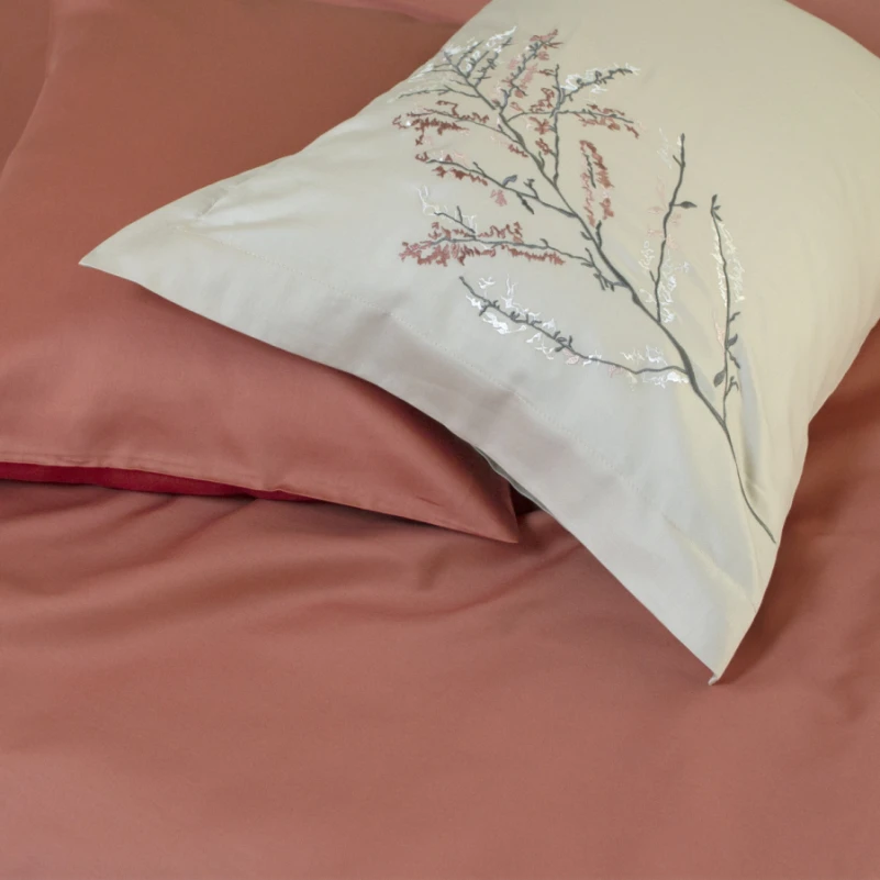 Комплект постільної білизни С Satin Elit "Stems beige"