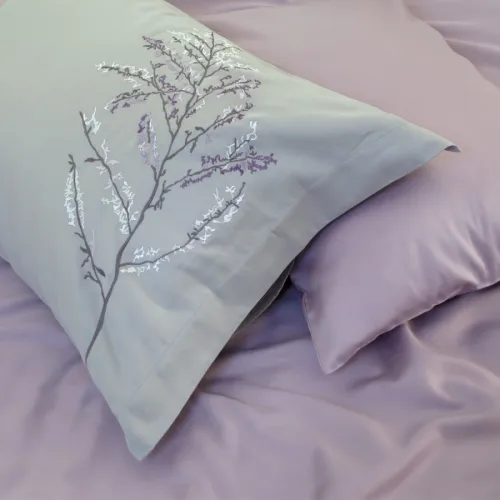Комплект постільної білизни С Satin Elit "Stems gray"