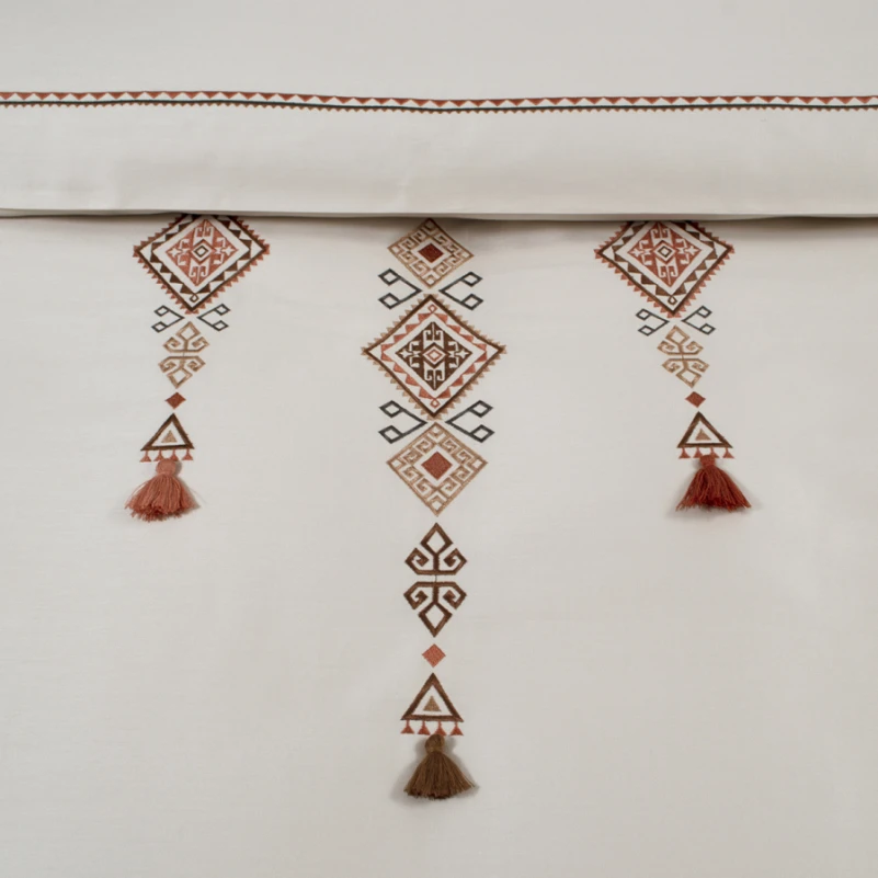 Комплект постельного белья С Satin Elit "Tilbe beige" - 2