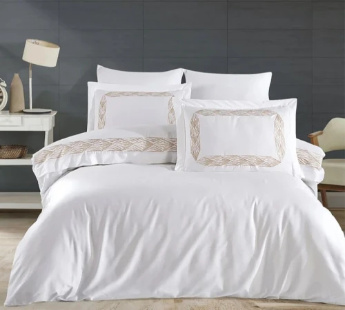 Комплект постільної білизни С Satin Elit "Warmth beige" - 2