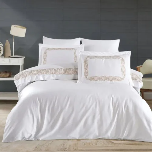 Комплект постільної білизни С Satin Elit "Warmth beige" - 2