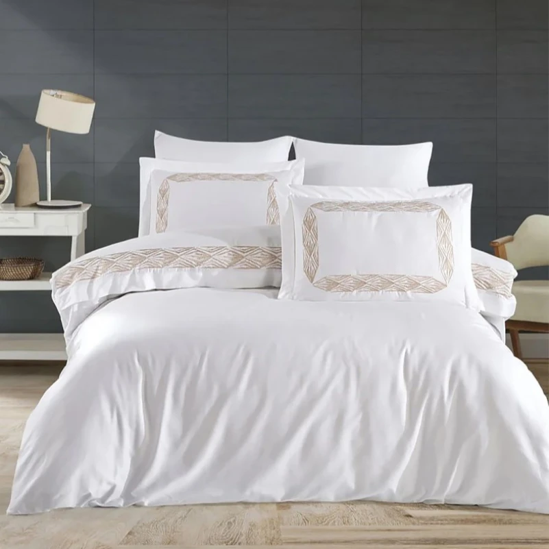 Комплект постільної білизни С Satin Elit "Warmth beige" - 1