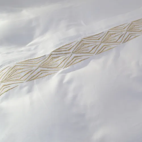 Комплект постільної білизни С Satin Elit "Warmth beige" - 5