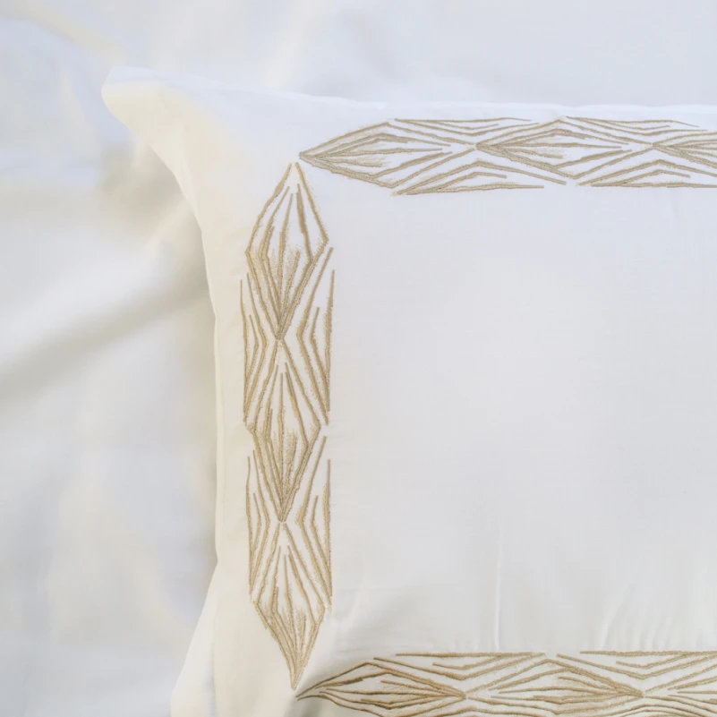 Комплект постільної білизни С Satin Elit "Warmth beige" - 5