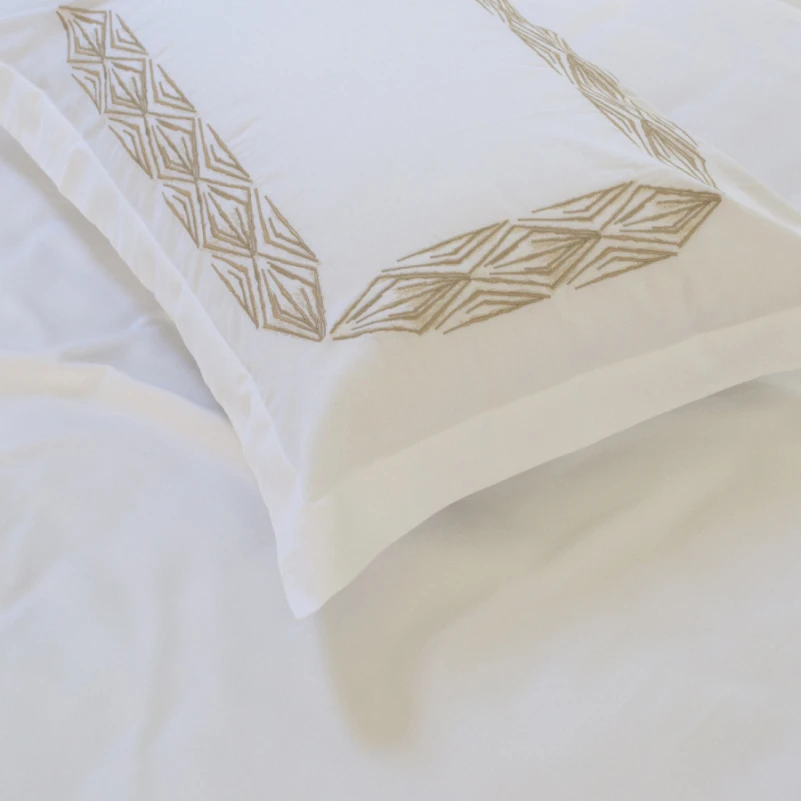 Комплект постільної білизни С Satin Elit "Warmth beige" - 6