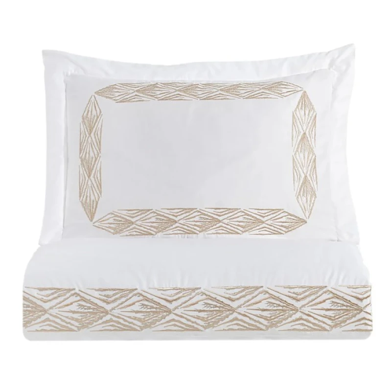 Комплект постільної білизни С Satin Elit "Warmth beige" - 8