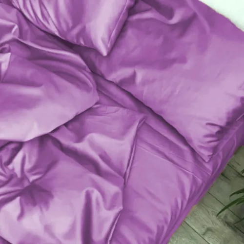 Простынь на резинке Satin Light Pro 10-018 Lilac  - высота 25 см (детские 10 см)