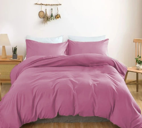 Комплект постільної білизни Satin Light Pro 10-020 Dusty pink