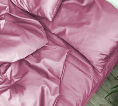 Простынь на резинке Satin Light Pro 10-020 Dusty pink  - высота 25 см (детские 10 см)