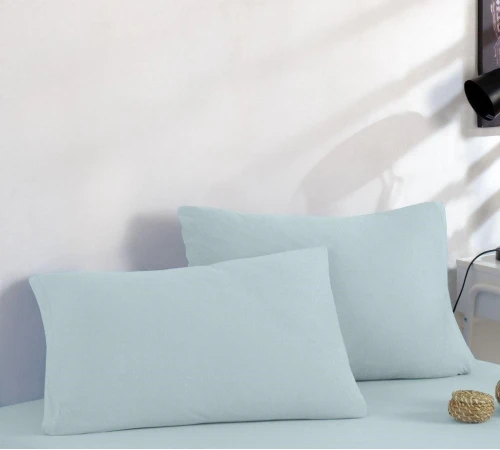 Трикотажный набор К Set of Premium Line "Light Mint" (простынь на резинке - высота 25 см + наволочка 1 шт. 50*70)