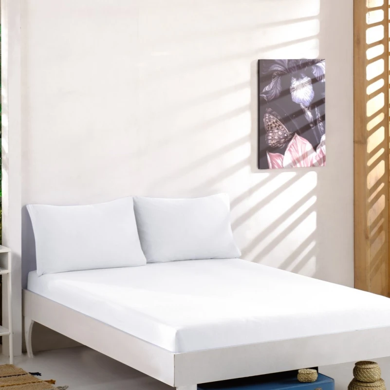 Трикотажный набор К Set of Premium Line "Brilliant White" (простынь на резинке - высота 25 см + наволочка 1 шт. 50*70) - 1