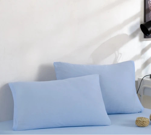 Трикотажный набор К Set of Premium Line "Cold Blue" (простынь на резинке - высота 25 см + наволочка 1 шт. 50*70)