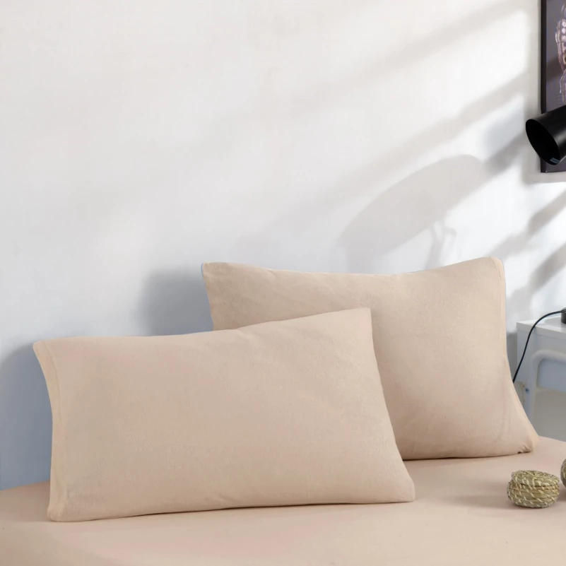 Трикотажний набір К Set of Premium Line "Pale Brown" (простирадло на гумці - висота 25 см + наволочка 1 шт. 50*70)