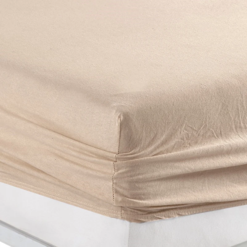 Трикотажний набір К Set of Premium Line "Pale Brown" (простирадло на гумці - висота 25 см + наволочка 1 шт. 50*70) - 2