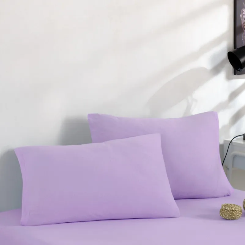 Трикотажний набір К Set of Premium Line "Violet" (простирадло на гумці - висота 25 см + наволочка 1 шт. 50*70)