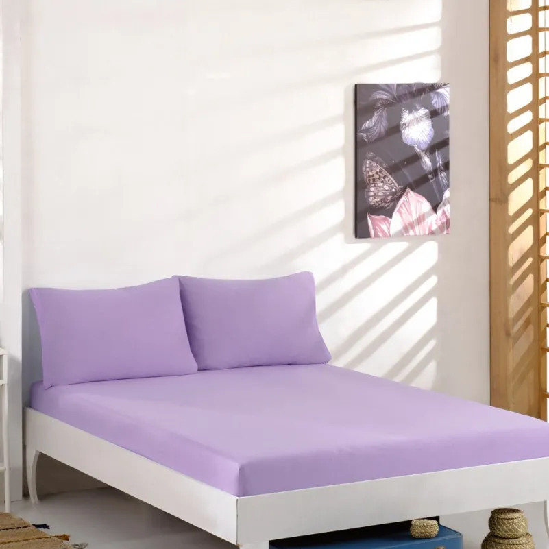 Трикотажний набір К Set of Premium Line "Violet" (простирадло на гумці - висота 25 см + наволочка 1 шт. 50*70) - 1