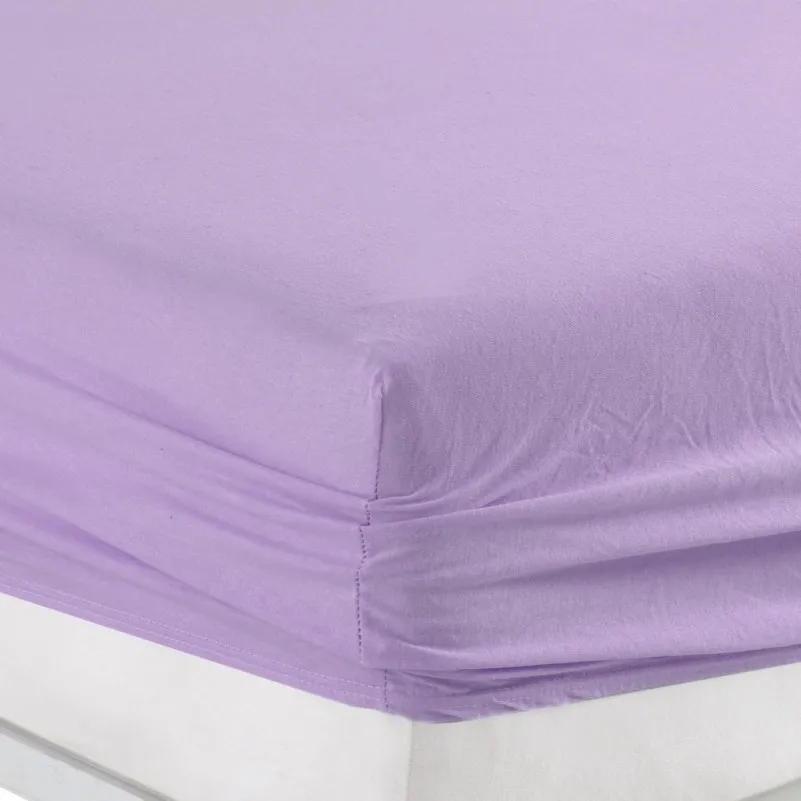 Трикотажний набір К Set of Premium Line "Violet" (простирадло на гумці - висота 25 см + наволочка 1 шт. 50*70) - 2