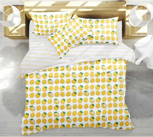 Підковдра Бязь 17-0531 Striped Lemon