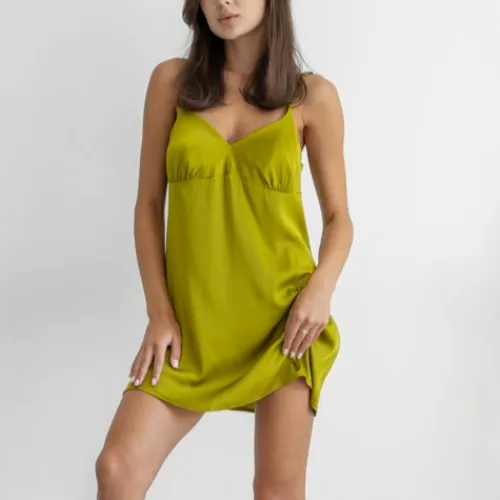 Нічна сорочка "Silk Alessia" green