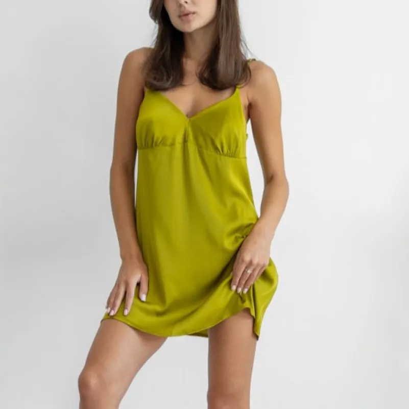Нічна сорочка "Silk Alessia" green