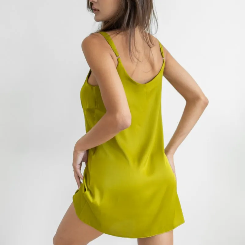 Нічна сорочка "Silk Alessia" green - 4