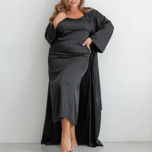 Ночная рубашка "Silk Chiara" black