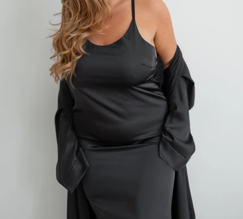 Ночная рубашка "Silk Chiara" black - 2