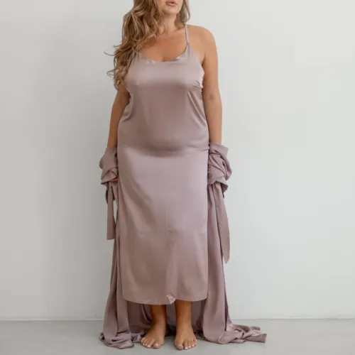 Ночная рубашка "Silk Chiara" cream - 3