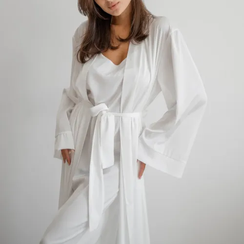 Нічна сорочка "Silk Chiara" white