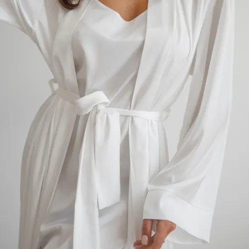 Нічна сорочка "Silk Chiara" white - 2