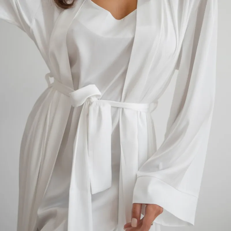 Ночная рубашка "Silk Chiara" white - 1